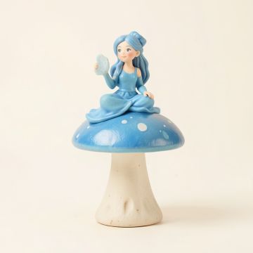 Brownington Fairy On Mushroom (synthetic illustration; no displayed measurements)