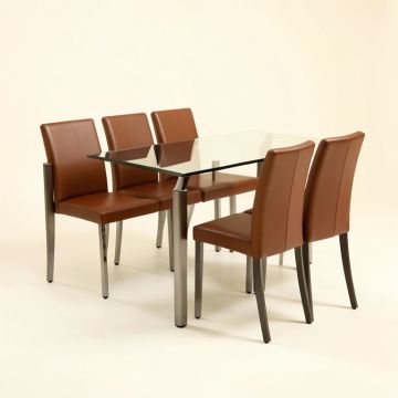Dining Room Table Set – 7-Piece Dining Table With Dining Room Chairs (synthetic illustration; no displayed measurements)