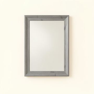 Elm Crest Framed Wall Mirror - Gray (synthetic illustration; no displayed measurements)