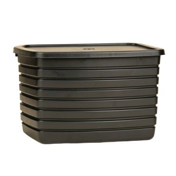 Harbor Branch Closed Outdoor Storage Box - Black
