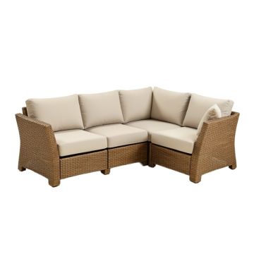 Outdoor 4 Piece Sofa Seating Group With Cushions