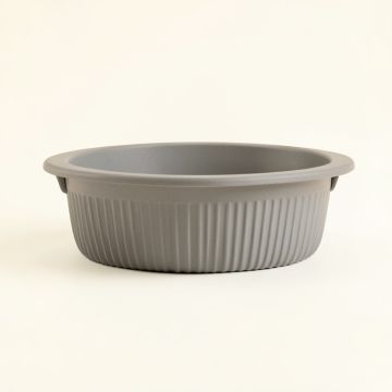 Aspen Dale Empty Railing Planter With Integral Brackets - Gray (synthetic illustration; no displayed measurements)