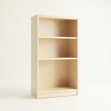 Shore Crest Freestanding Bookcase - Ivory (synthetic illustration; no displayed measurements)