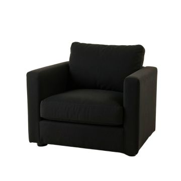 Dawn Branch Upholstered Armchair - Black