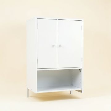 Stone Brook Wall-Mounted Laundry Cabinet - White (synthetic illustration; no displayed measurements)