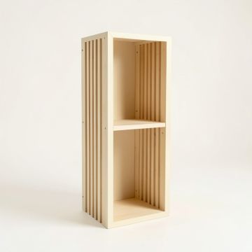 Maple Branch Narrow Cubby Tower - Cream (synthetic illustration; no displayed measurements)