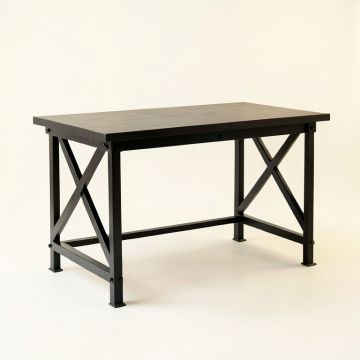 Heath Bend Empty Workshop Workbench - Black (synthetic illustration; no displayed measurements)
