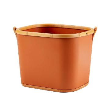 Olive Brook Laundry Hamper - Terracotta