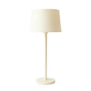 Birch Bluff Floor Lamp With A Plain Fabric Shade - Cream