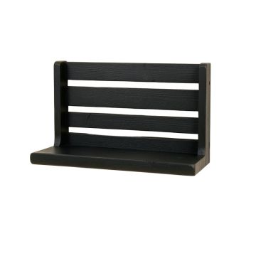 Elm Dale Wall-Mounted Entryway Organizer Shelf - Black
