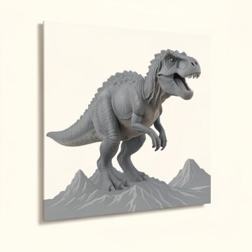 Dinosaurs And Volcano Wall Decal (synthetic illustration; no displayed measurements)