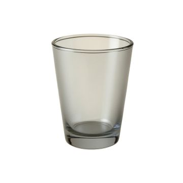 Ridge Arc Empty Candle Holder - Gray