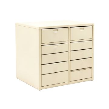 Oak Branch Small-Parts Storage Drawer Cabinet - Ivory