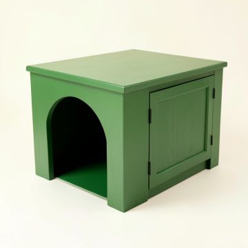 Lake Bridge Empty Furniture-Style Litter Enclosure - Green (synthetic illustration; no displayed measurements)