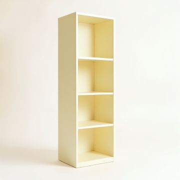 Linden Edge Narrow Cubby Tower - Ivory (synthetic illustration; no displayed measurements)