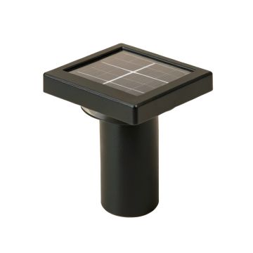 Black Low Voltage Solar Powered Metal Pathway Light
