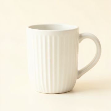 Alder Bend Ceramic Mug - White (synthetic illustration; no displayed measurements)