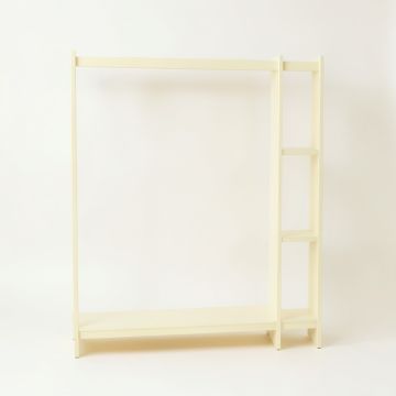 Moss Arc Empty Garment Rack - Cream (synthetic illustration; no displayed measurements)