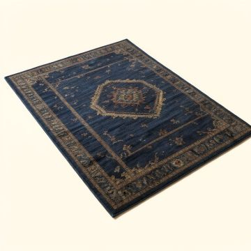 Southwestern Dark Blue Area Rug (synthetic illustration; no displayed measurements)