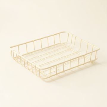 Hazel Bend Empty Under-Desk Cable Tray - Ivory (synthetic illustration; no displayed measurements)