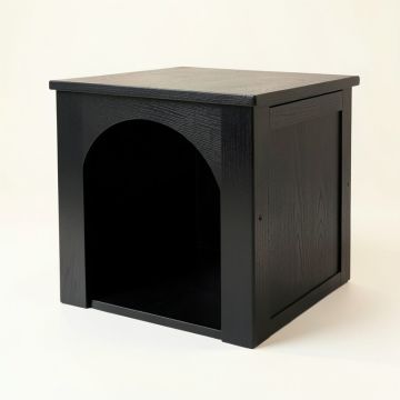 Cedar Bluff Empty Furniture-Style Litter Enclosure - Black (synthetic illustration; no displayed measurements)