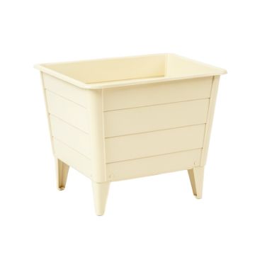 Stone Brook Empty Raised Planter - Cream