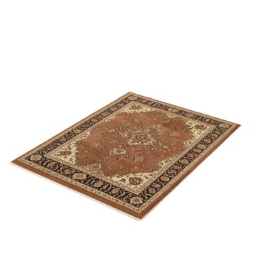Valarie 3 Piece Oriental Brown Area Rug Set