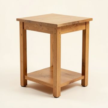 Locust Grove Kitchen Cart With Wood Top (synthetic illustration; no displayed measurements)