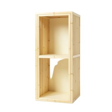 Laurel Bend Narrow Cubby Tower - Cream