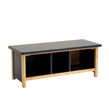 Oak Bluff Shoe Storage Bench - Navy