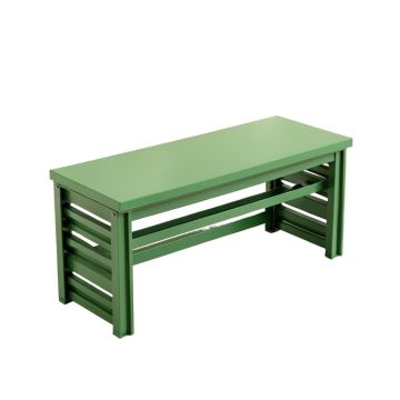 Briar Crossing Narrow Outdoor Storage Bench - Green