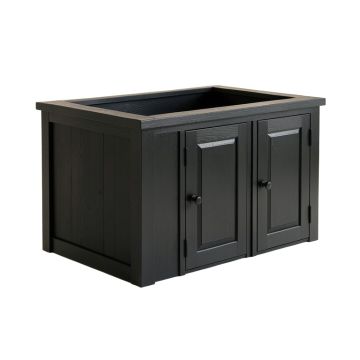 Ash Falls Empty Furniture-Style Litter Enclosure - Black