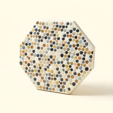 2 '' X 2 '' Porcelain Octagon And Dot Mosaic Wall & Floor Tile (synthetic illustration; no displayed measurements)