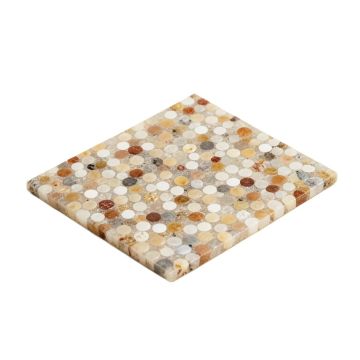 Lokahi Brume Random Sized Glass Pearl Shell Mosaic Tile