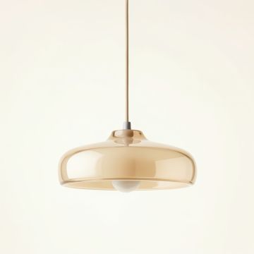 Cove Canyon Pendant Light Suspended From One Plain Cable - Beige (synthetic illustration; no displayed measurements)