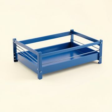 Flint Crossing Empty Under-Desk Cable Tray - Blue (synthetic illustration; no displayed measurements)
