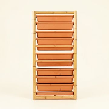 Dawn Canyon Empty Vertical Garden Frame - Terracotta (synthetic illustration; no displayed measurements)