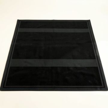Field Crest Rectangular Outdoor Rug - Black (synthetic illustration; no displayed measurements)