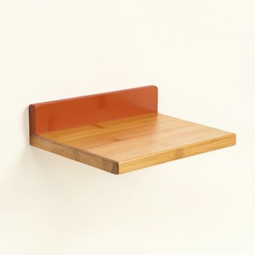 Bay Crest Wall-Mounted Cat Perch - Terracotta (synthetic illustration; no displayed measurements)