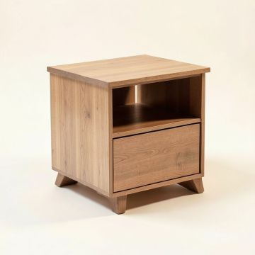 Renovo Solid Wood End Table With Storage (synthetic illustration; no displayed measurements)