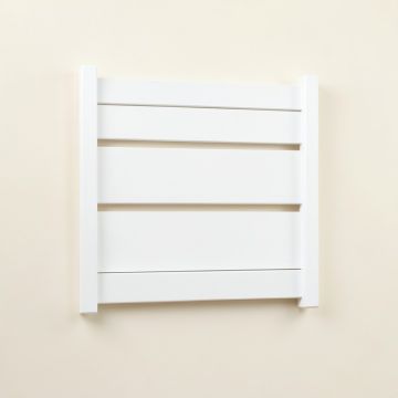 Hill Brook Empty Wall-Mounted Tool Organizer Panel - White (synthetic illustration; no displayed measurements)