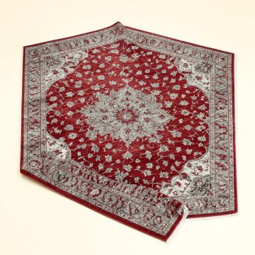Musgrave Power Loom Red/Gray Rug (synthetic illustration; no displayed measurements)