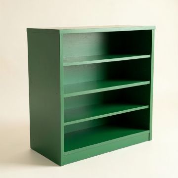 Maple Arc Desktop Shelving Unit (synthetic illustration; no displayed measurements)