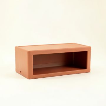 Shore Dale Narrow Outdoor Storage Bench - Terracotta (synthetic illustration; no displayed measurements)