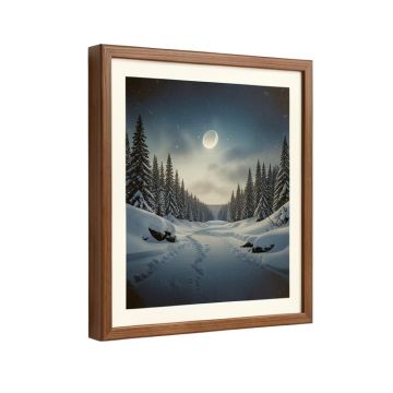 Untrodden Snow Within Three Miles Of Charing Cross By Andrew Mccallum - Picture Frame Print On Canvas