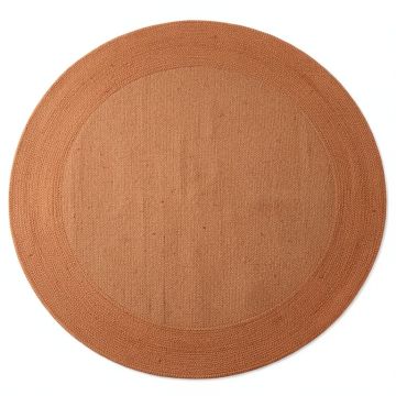 Willow Arc Round Area Rug - Terracotta (synthetic illustration; no displayed measurements)