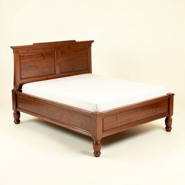 Clermont Solid Sheesham Wood Platform Bed (synthetic illustration; no displayed measurements)