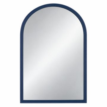 Cliff Crest Framed Wall Mirror - Navy