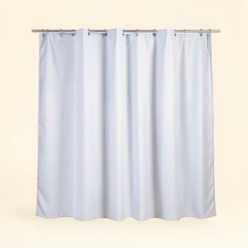 Vinyl Shower Curtain Liner (synthetic illustration; no displayed measurements)