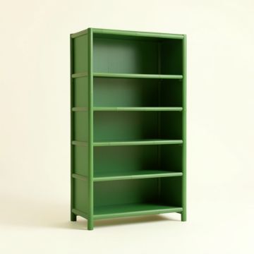Rowan Brook Freestanding Bookcase - Green (synthetic illustration; no displayed measurements)